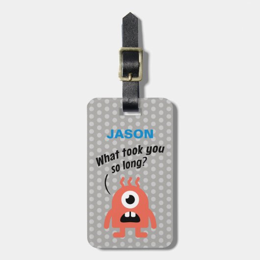 リトルモンスター（パーソナライズ可能） ラゲッジタグ (正面縦)