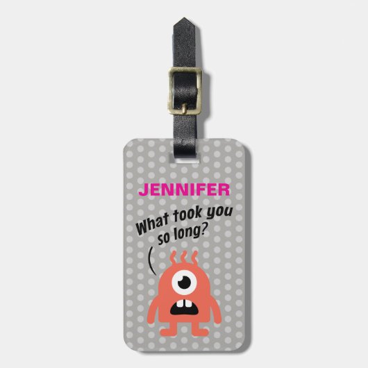 リトルモンスター（パーソナライズ可能） ラゲッジタグ (正面縦)