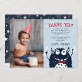 リトルモンスター | フラット サンクス フォト カード (正面/裏面)