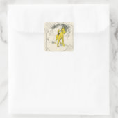 リトルヤラー犬 スクエアシール (バッグ)