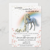 リトルユニコーンオンザウィアウェイレインボーフローラ 招待状 (正面/裏面)