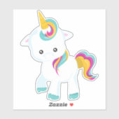 リトルユニコーン,かわいいユニコーン,魔法のユニコーン シール (シート)