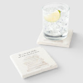 リトルユーモアのあるウィメンブックラバー引用文 ストーンコースター (横)