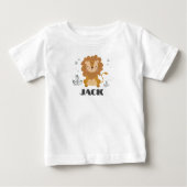 リトルライオカスタマイズンベビーTシャツ0-24 mos ベビーTシャツ (正面)