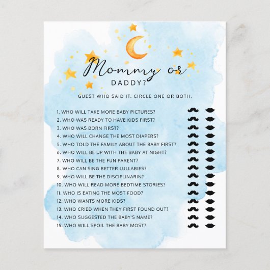 リトルライオンその男の子のママまたはパパの赤ちゃんシャワー (正面)