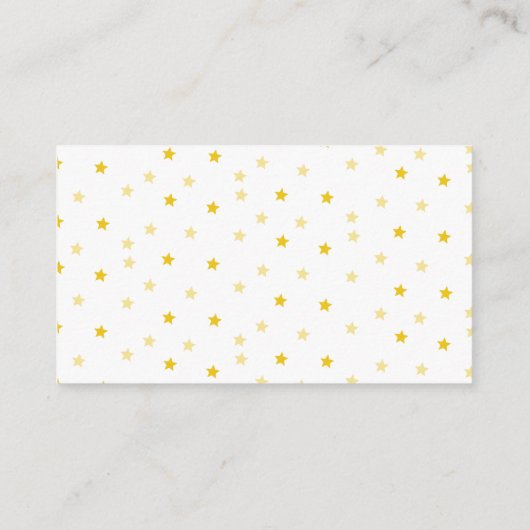 リトルライオンその男の子の水色おむつラッフル エンクロージャーカード (裏面)