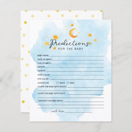 リトルライオンその男の子の水色ブルー予測 (正面/裏面)