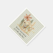 リトルライオンキングゼブラジラフェサファリベイビーシャワー スタンダードカクテルナプキン (角)