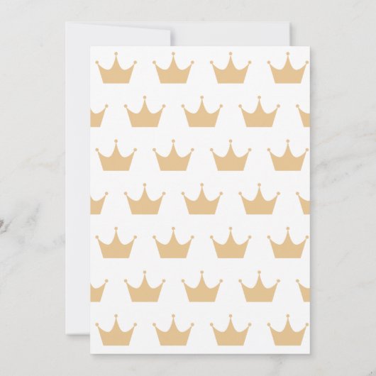 リトルライオンキングベビーシャワー 男女兼用 招待状 (裏面)