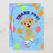 リトルライオンサンキューカード（水平） サンキューカード (正面/裏面)