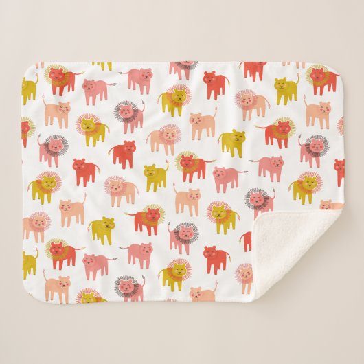 リトルライオンズシェルパベビーブランケットインウォームデザート シェルパブランケット (正面(横))