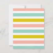 リトルライオンズベビーシャワーフラットサンキューノートカード サンキューカード (裏面)