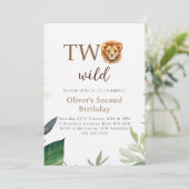 リトルライオンツワイルドパーティーボーイ誕生日 招待状 (スタンド正面)