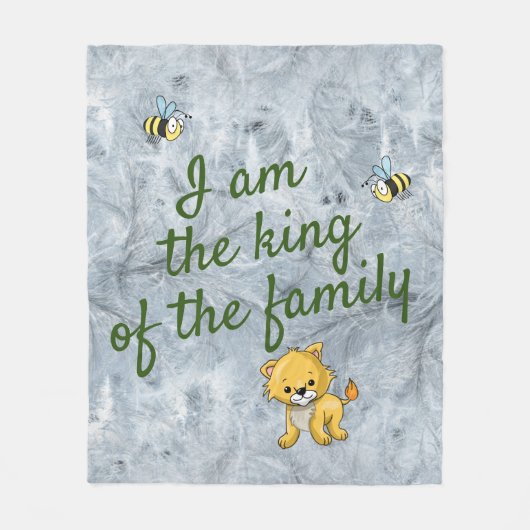 リトルライオンベビーブランケット フリースブランケット (正面)