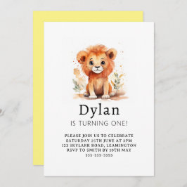 リトルライオンボーイ誕生日 招待状