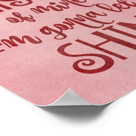 リトルライトオブマイニングシャイン引用文 ポスター (角)