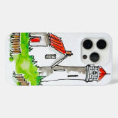 リトルライトハウスウォーターカラーケースメイトiPhone Cas Case-Mate iPhoneケース (裏面 (横))