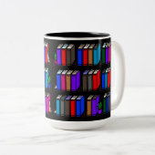 リトルライブラリブックシェルフ(黒) ツートーンマグカップ (正面右)