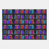 リトルライブラリブックシェルフDark Collection ラッピングペーパーシート (正面3)