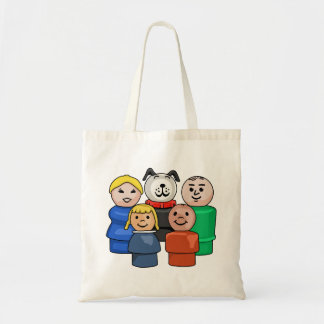 リトルラウンドピープルファミリー トートバッグ