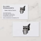 リトルラクーンラスクパーソナライズされたロ 名刺 (正面/裏面)