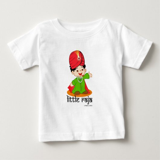 リトルラジャ乳児/トドラーTシャツ ベビーTシャツ (正面)