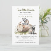 リトルラッカズラコオンズツインズベビーシャワー 招待状 (スタンド正面)