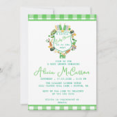 リトルラッキーチャームオンザウェイクレストベビー 招待状 (正面)