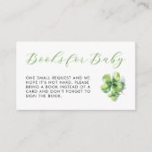 リトルラッキーチャーム赤ちゃんシャワーベビー本 エンクロージャーカード (正面)
