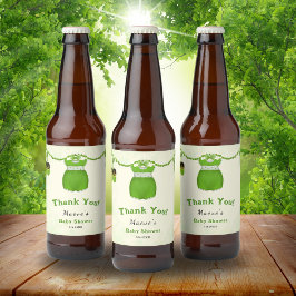 リトルラッキーワンシャムロックベビーガールウェア ビールラベル