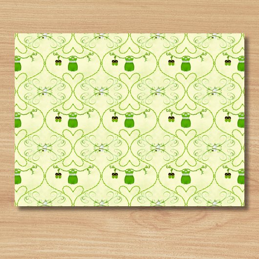 リトルラッキーワンシャムロックベビーガールウェア 薄葉紙