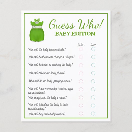 リトルラッキーワンシャムロックベビーガールサプライヤー誰ベビー チラシ (正面)