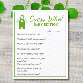 リトルラッキーワンシャムロックベビー推測Whoベビー チラシ