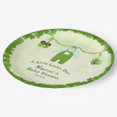 リトルラッキーワンシャムロックベビー衣装ベビーシャワー ペーパープレート (アングル)