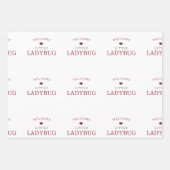 リトルラディバグパターンボホ ラッピングペーパーシート (正面2)