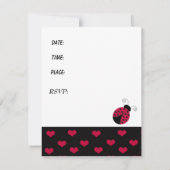 リトルラディバグ誕生日招待状 招待状 (裏面)