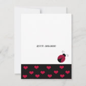 リトルラディバグ誕生日招待状 招待状 (裏面)