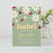 リトルラディバグ誕生日 招待状 (スタンド正面)