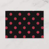 リトルラディバグ赤ピンクフローラガールブズベビー 名刺 (裏面)