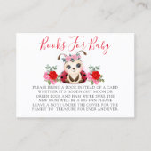 リトルラディバグ赤ピンクフローラガールブズベビー 名刺 (正面)