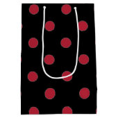 リトルラディバグ赤ピンクフローラガールベビーシャワー ミディアムペーパーバッグ (裏面)