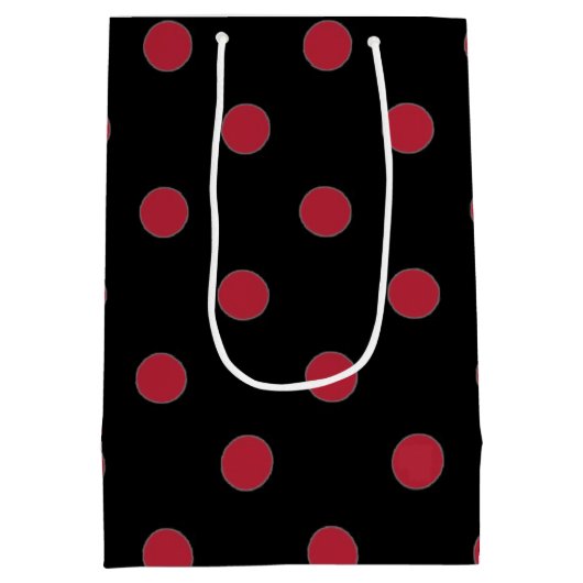 リトルラディバグ赤ピンクフローラガールベビーシャワー ミディアムペーパーバッグ (裏面)