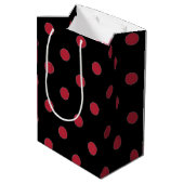 リトルラディバグ赤ピンクフローラガールベビーシャワー ミディアムペーパーバッグ (裏面アングル)