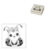 リトルラディバグ赤ピンクフローラガールベビーシャワー ラバースタンプ (押印)