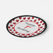 リトルラディブグ誕生日水玉模様 ペーパープレート (アングル)