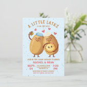 リトルラトケHanukkahベビーガールシャワー 招待状 (スタンド正面)