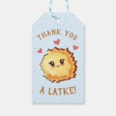 リトルラトケHanukkahベビーシャワー ギフトタグ (裏面)