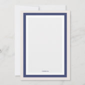 リトルラビットブルーインビテーション 招待状 (裏面)