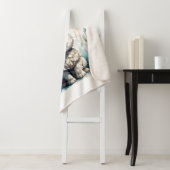 リトルラビットブルーパーソナライズされた シェルパブランケット (インサイチュ)