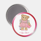 リトルラブテディカスタマイズ文字 マグネット (正面/裏面)